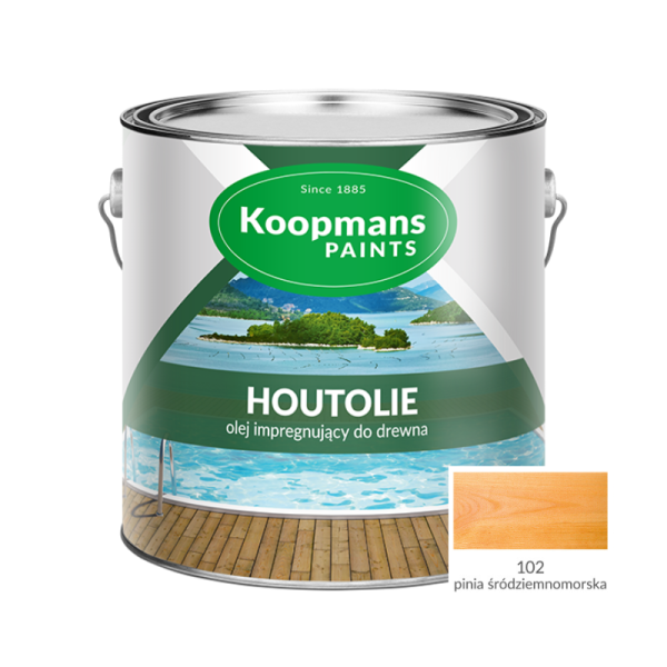 Olej impregnujący do drewna KOOPMANS HOUTOLIE /5 l/ k. pinia śródziemnomorska