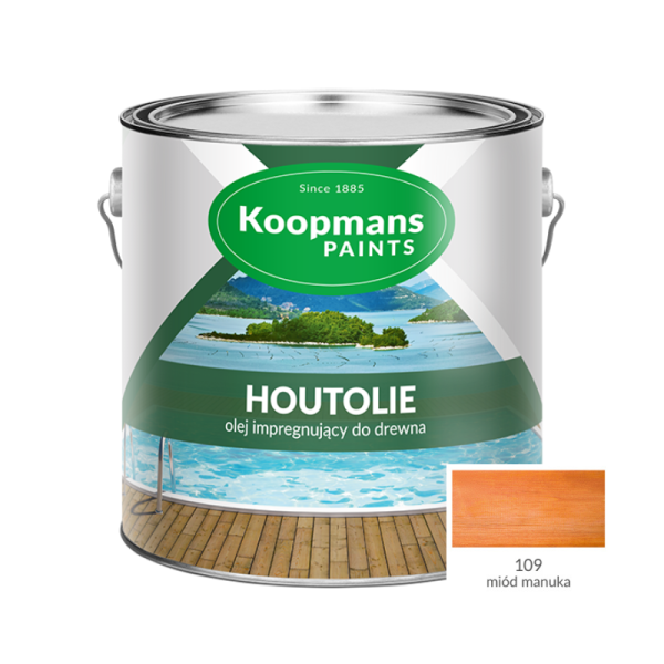 Olej impregnujący do drewna KOOPMANS HOUTOLIE /5 l/ k. miód manuka