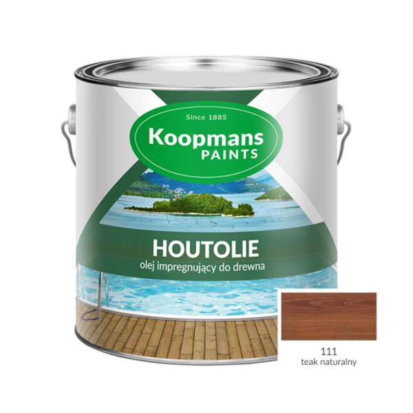 Olej impregnujący do drewna KOOPMANS HOUTOLIE /5 l/ k. teak naturalny