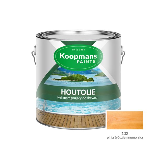 Olej impregnujący do drewna KOOPMANS HOUTOLIE /2,5 l/ k. pinia śródziemnomorska