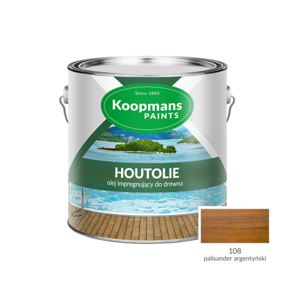 Olej impregnujący do drewna KOOPMANS HOUTOLIE /2,5 l/ k. palisander argantyński