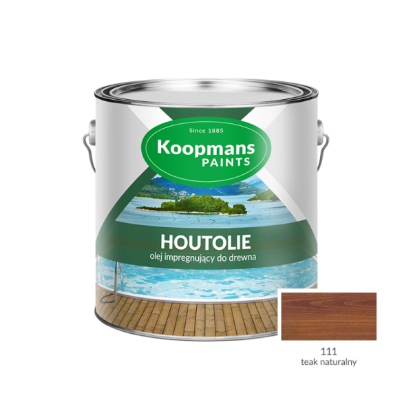 Olej impregnujący do drewna KOOPMANS HOUTOLIE /2,5 l/ k. teak naturalny