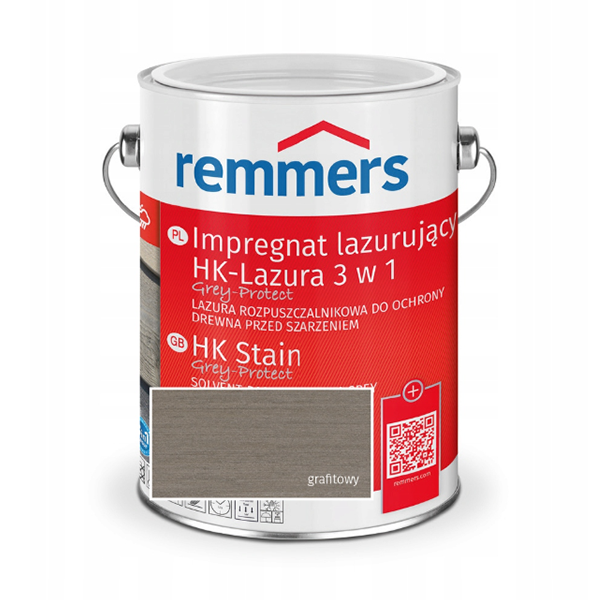 REMMERS HK-LAZURA 3W1 IMPREGNAT GRAFITOWY /2,5L/