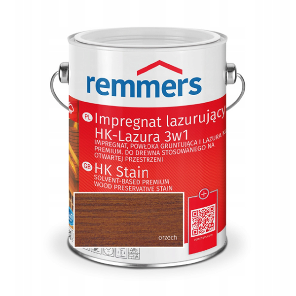 REMMERS HK-LAZURA 3W1 IMPREGNAT ORZECH /5L/