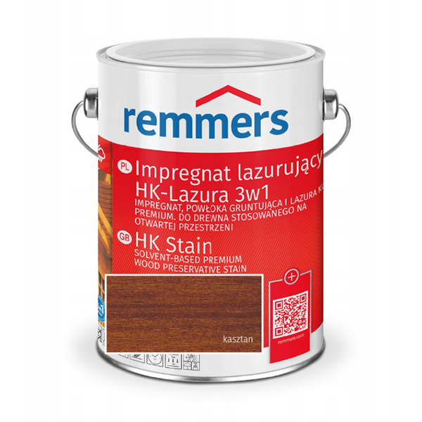 REMMERS HK-LAZURA 3W1 IMPREGNAT KASZTAN /2,5L/